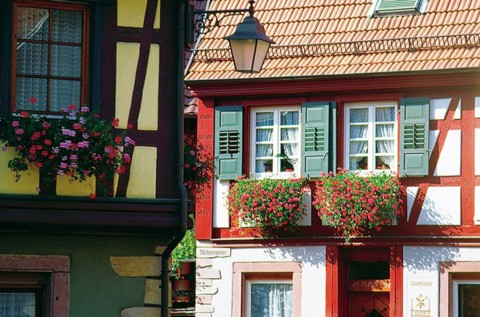 Fachwerkhäuser in der Altstadt von Haslach im Kinzigtal